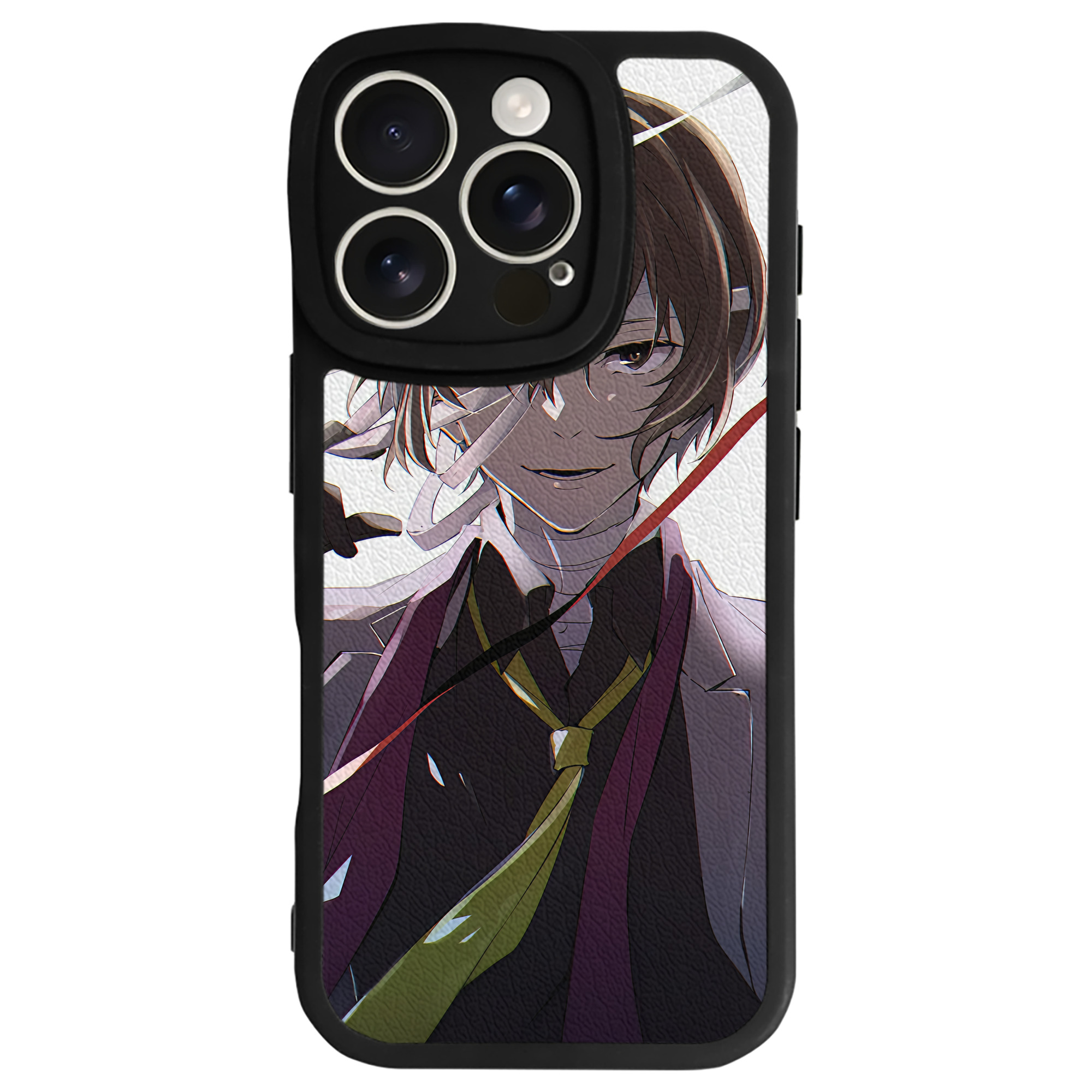 （画像用） 文豪ストレイドッグス Bungo Stray Dogs 【iPhone 16シリーズ対応】シリコンスマホケース（レザー調） 材質：シリコン